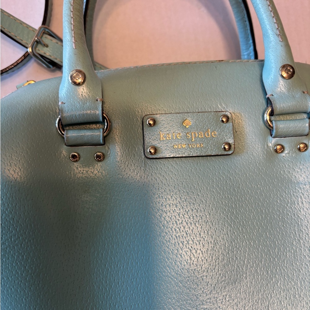 Kate Spade Allesa Wellesley Robins Egg Blue Satchel - Picture 4 of 6